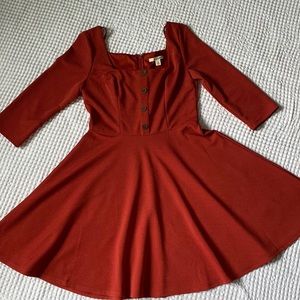 Rust Color Dress by Miami